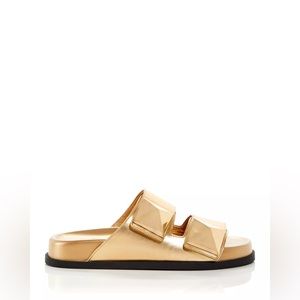 Valentino Garavani Gold Stud Sandals NIB